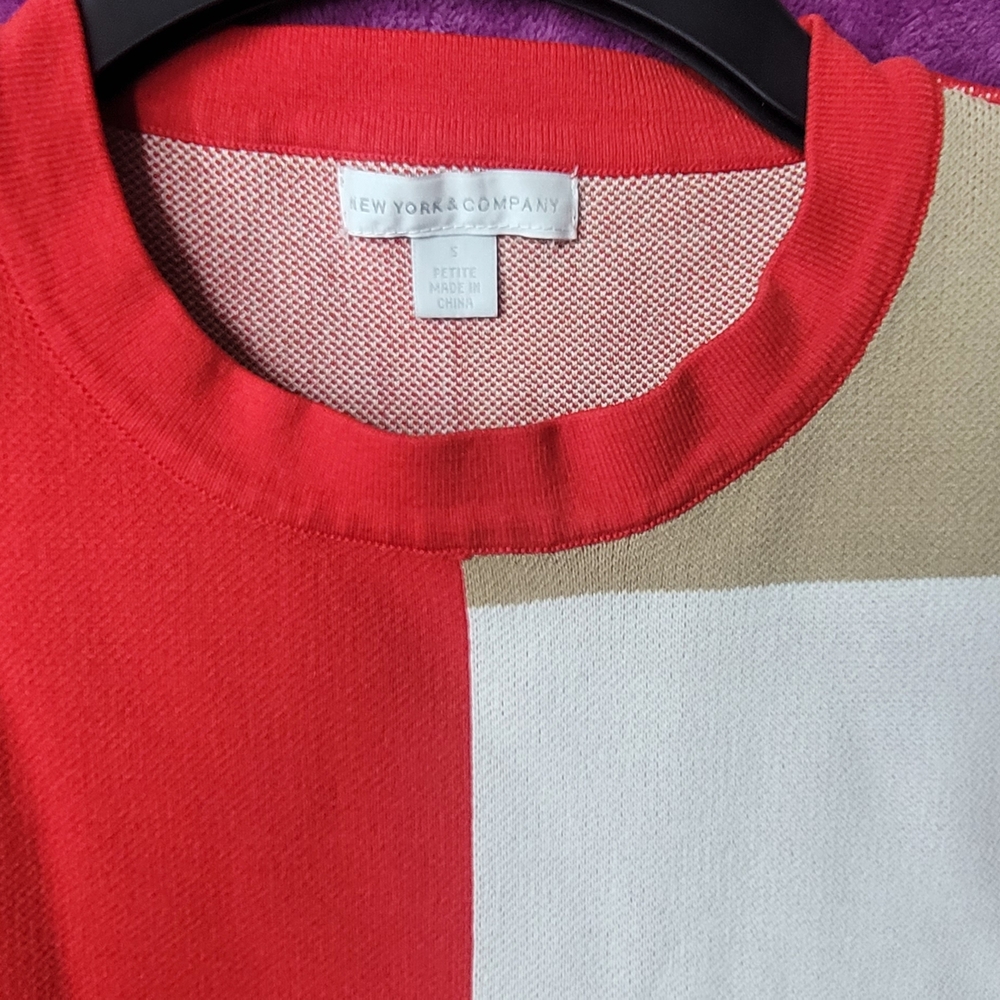 New York & Company Color Block Sweater